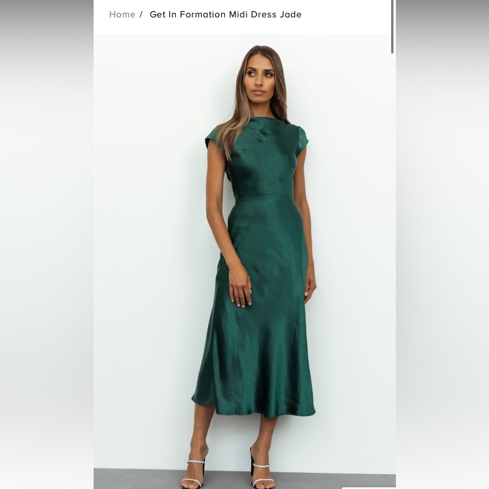 Hello Molly get in formation midi dress - Jade XS